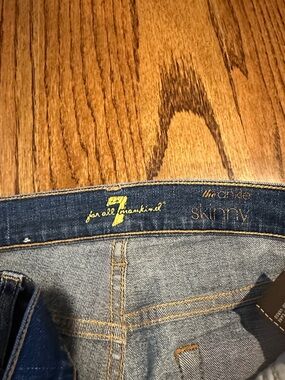 7 For All Mankind Skinny Jeans - Blue Denim